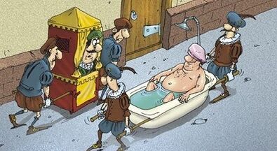 Baño con refrescos para aumentar el pene