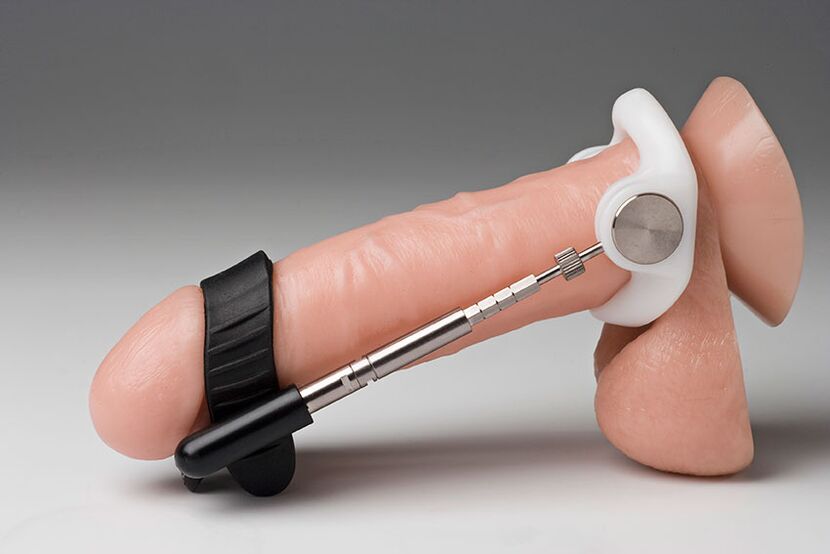 Extensor para agrandar el pene