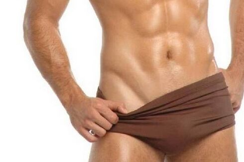 hombre animado con un pene agrandado con refresco
